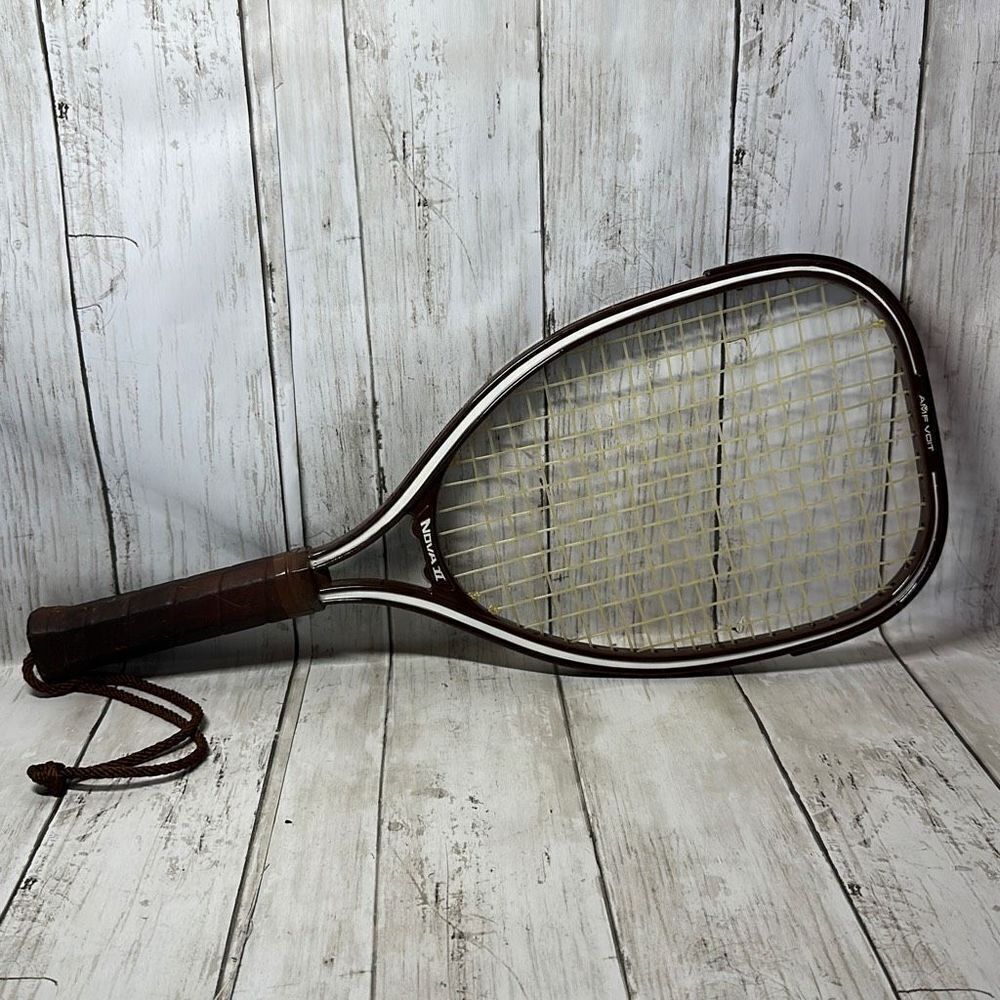 Vintage AMF Voit‎ Nova II Racquetball Racquet Brown Cream